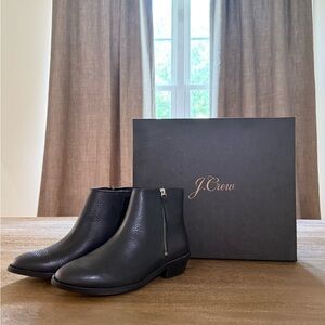 J. Crew Black Ankle Boots